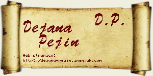 Dejana Pejin vizit kartica